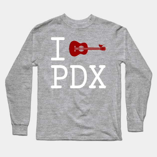 I (guitar) PDX Long Sleeve T-Shirt by Boogiebus